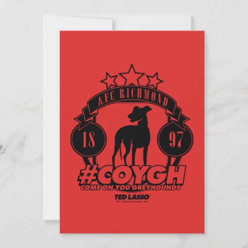 Ted Lasso  AFC Richmond COYGH Note Card