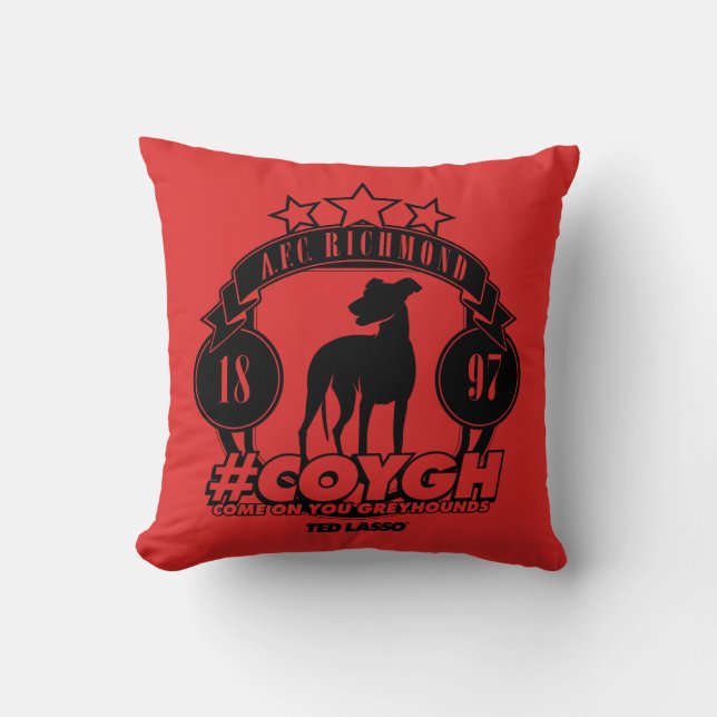 Ted Lasso | AFC Richmond #COYGH Throw Pillow (Front)