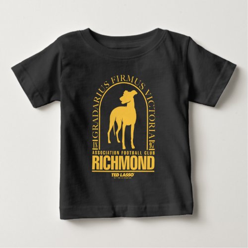 Ted Lasso  AFC Richmond Gold Arched Logo Baby T_Shirt