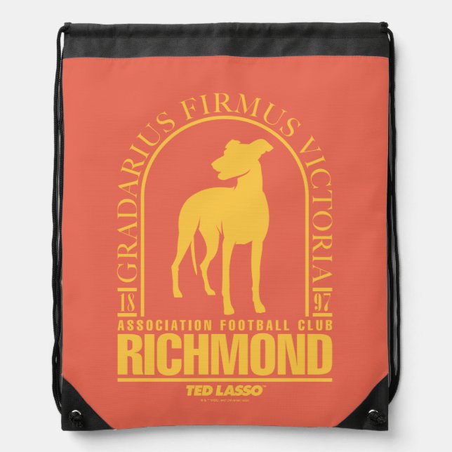 Ted Lasso | AFC Richmond Gold Arched Logo Drawstring Bag (Front)