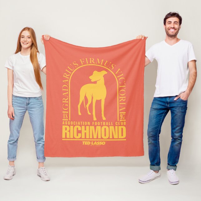 Ted Lasso | AFC Richmond Gold Arched Logo Fleece Blanket (In Situ)
