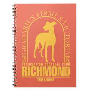 Ted Lasso   AFC Richmond Gold Arched Logo Notebook