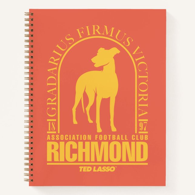 Ted Lasso | AFC Richmond Gold Arched Logo Notebook (Front)