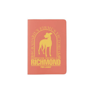 Ted Lasso   AFC Richmond Gold Arched Logo Passport Holder