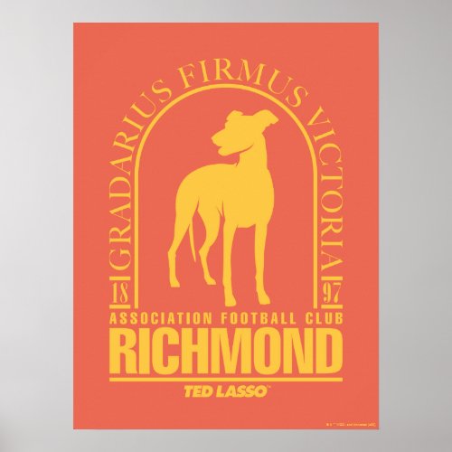 Ted Lasso  AFC Richmond Gold Arched Logo Poster