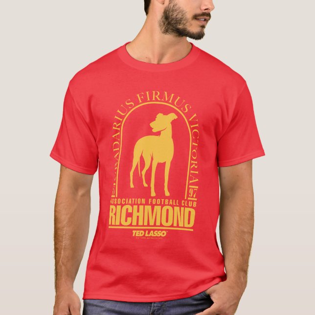 Ted Lasso | AFC Richmond Gold Arched Logo T-Shirt (Front)