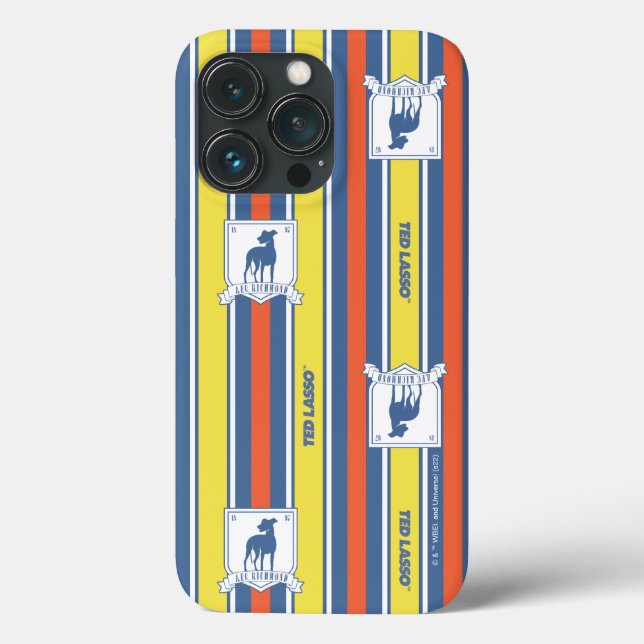 Ted Lasso | AFC Richmond Logo Stripe Pattern Case-Mate iPhone Case (Back)