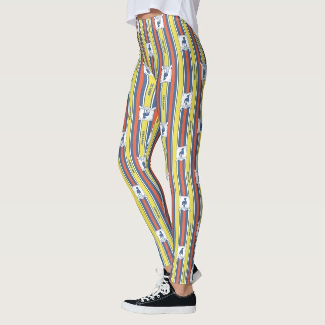 Ted Lasso | AFC Richmond Logo Stripe Pattern Leggings (Left)