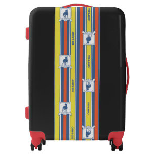 Ted Lasso AFC Richmond Logo Stripe Pattern Luggage