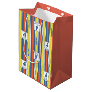 Ted Lasso AFC Richmond Logo Stripe Pattern Medium Gift Bag