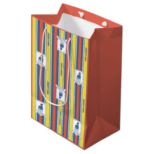 Ted Lasso  AFC Richmond Logo Stripe Pattern Medium Gift Bag