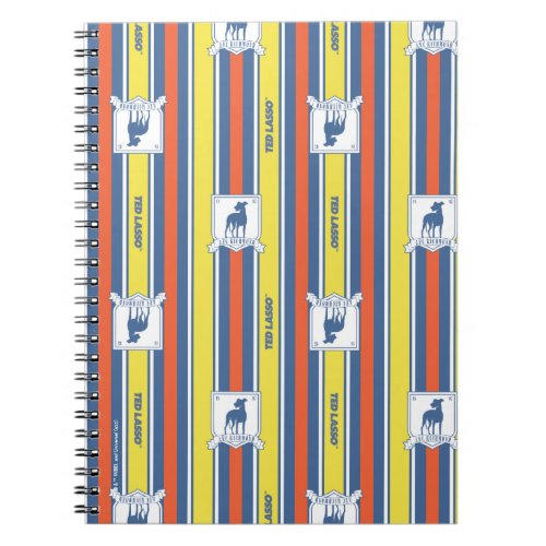 Ted Lasso  AFC Richmond Logo Stripe Pattern Notebook