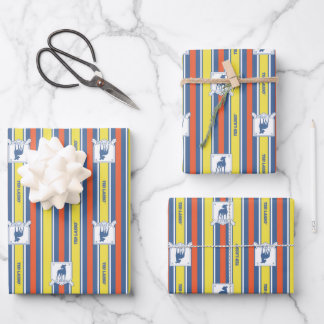Ted Lasso | AFC Richmond Logo Stripe Pattern Wrapping Paper Sheets