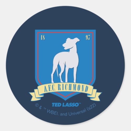 Ted Lasso  AFC Richmond Team Logo Classic Round Sticker