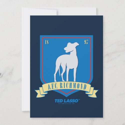 Ted Lasso  AFC Richmond Team Logo Note Card