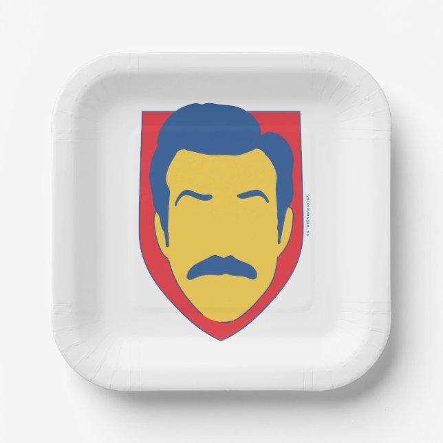 Ted Lasso Badge Paper Plates (Front)