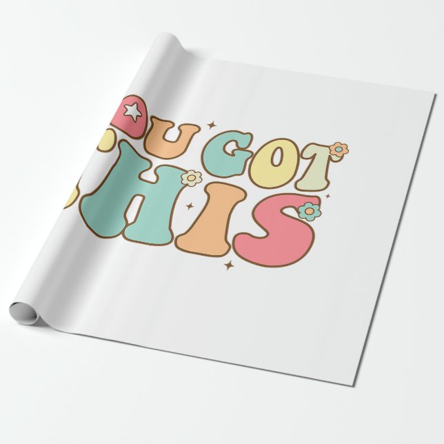 Ted Lasso Be A Goldfish Collegiate Short Sleeve T- Wrapping Paper (Unrolled)