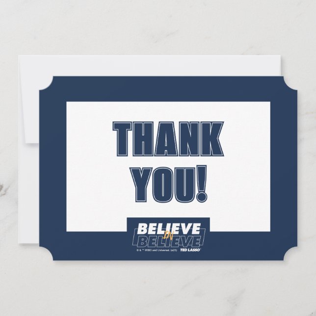 Ted Lasso | Believe in Believe Note Card (Front)