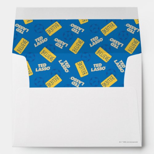 Ted Lasso  Believe Sign and Ball Toss Pattern Envelope