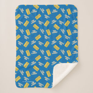 Ted Lasso   Believe Sign and Ball Toss Pattern Sherpa Blanket
