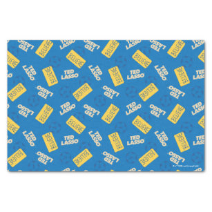 Ted Lasso   Believe Sign and Ball Toss Pattern Tissue Paper