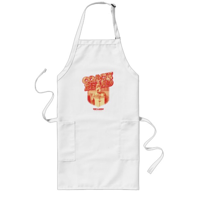 Ted Lasso | Coach Beard Badge Long Apron (Front)