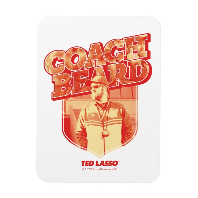 Ted Lasso | Coach Beard Badge Magnet (Vertical)