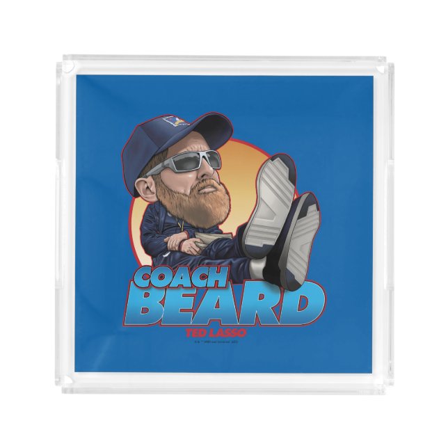 Ted Lasso | Coach Beard Bobblehead Acrylic Tray (Front)