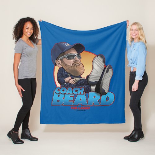 Ted Lasso  Coach Beard Bobblehead Fleece Blanket
