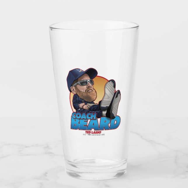 Ted Lasso | Coach Beard Bobblehead Glass (Front)