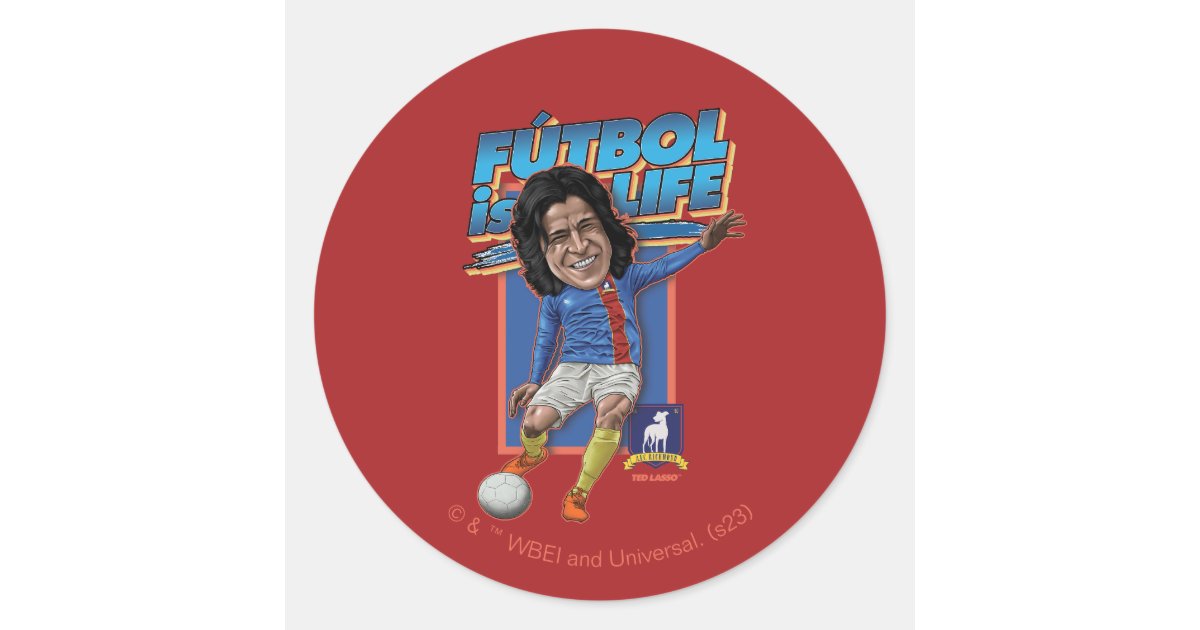 Ted Lasso | Dani Rojas Bobblehad Classic Round Sticker | Zazzle