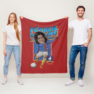 Ted Lasso   Dani Rojas Bobblehad Fleece Blanket