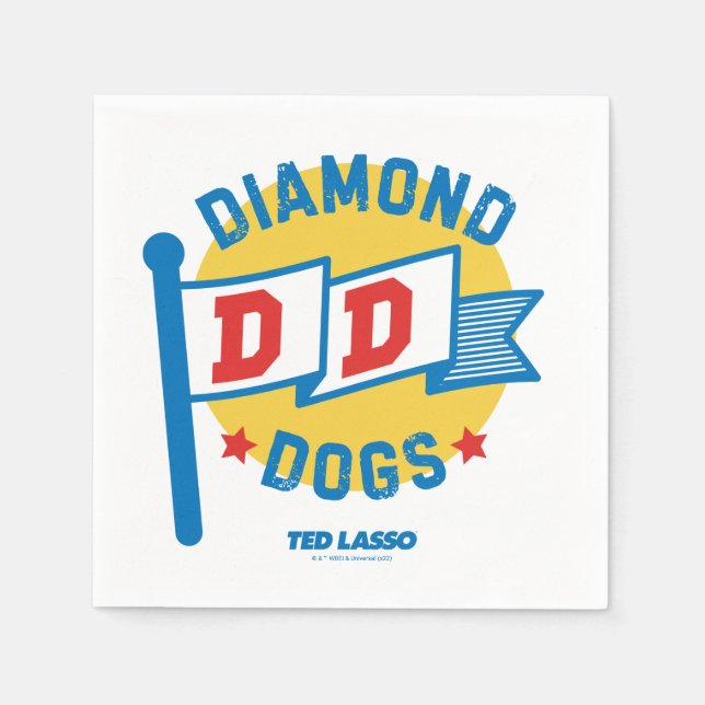Ted Lasso | Diamond Dogs Napkins (Front)