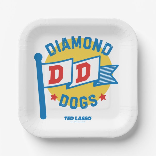 Ted Lasso | Diamond Dogs Paper Plates (Front)