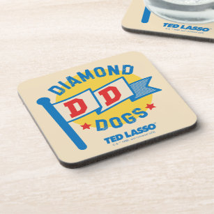 Ted Lasso   Diamond Dogs Pennant Graphic Beverage Coaster