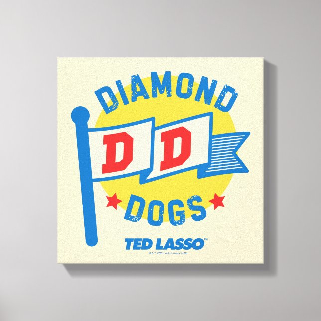 Ted Lasso | Diamond Dogs Pennant Graphic Canvas Print (Front)