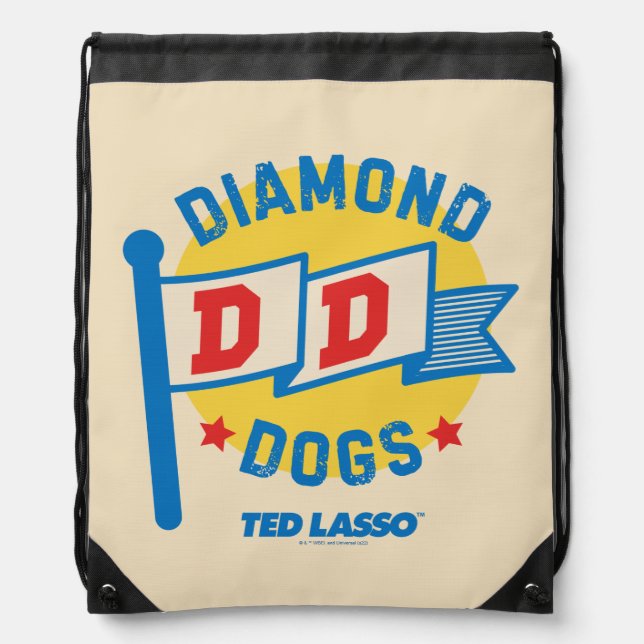 Ted Lasso | Diamond Dogs Pennant Graphic Drawstring Bag (Front)