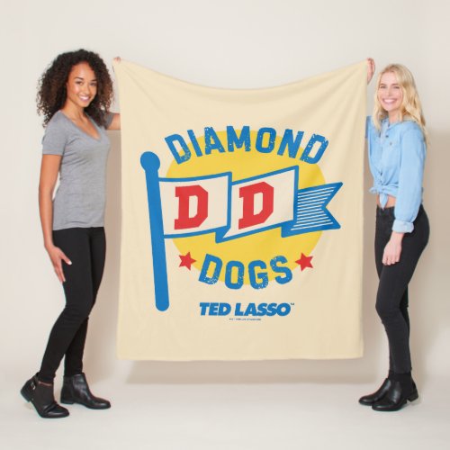 Ted Lasso  Diamond Dogs Pennant Graphic Fleece Blanket
