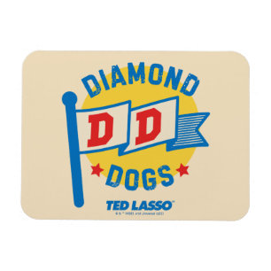 Ted Lasso Diamond Dogs Pennant Graphic Magnet