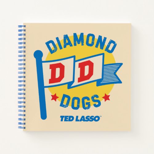 Ted Lasso  Diamond Dogs Pennant Graphic Notebook