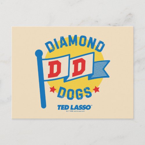 Ted Lasso  Diamond Dogs Pennant Graphic Postcard