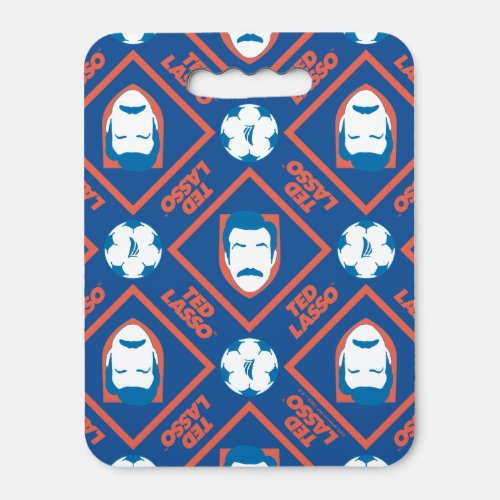 Ted Lasso  Face and Ball Diamond Pattern Seat Cushion