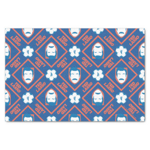 Ted Lasso   Face and Ball Diamond Pattern Tissue Paper