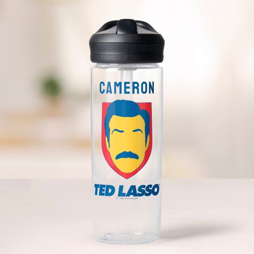 Ted Lasso  Face Icon   Add Your Name Water Bottle