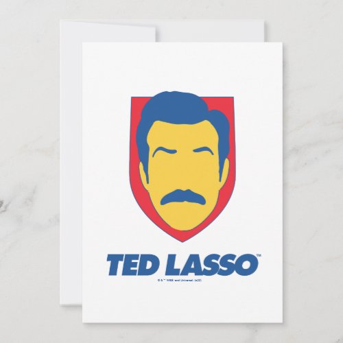 Ted Lasso  Face Icon Note Card