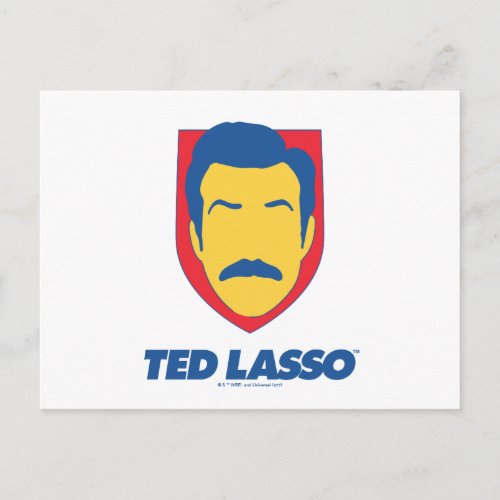 Ted Lasso  Face Icon Postcard