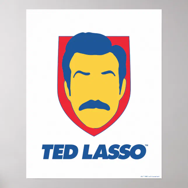 Ted Lasso Face Icon Poster Zazzle