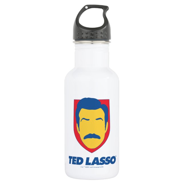 Ted Lasso | Face Icon Stainless Steel Water Bottle (Front)