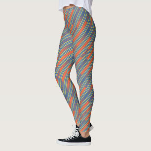 Ted Lasso   Fútbol is Life Stripe Pattern Leggings