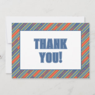 Ted Lasso Fútbol is Life Stripe Pattern Note Card